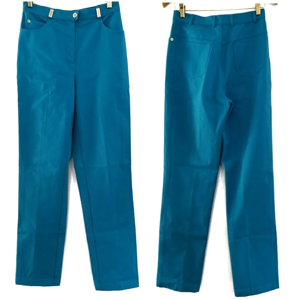 St. John sz 6 Blue Straight Leg Pants